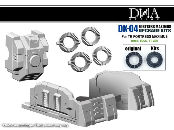 DNA Design DK 04 Upgrade Kit For Titans Return Fortress Maximus Adds Improved Hip Ratchets Familiar G1 Details  (3 of 3)